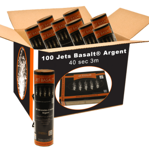Jet Basalt® 40 sec 3m Argent Intérieur au carton de 100