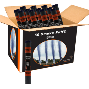 « PRO F3 » Smoke Puff® de jour Bleu au carton