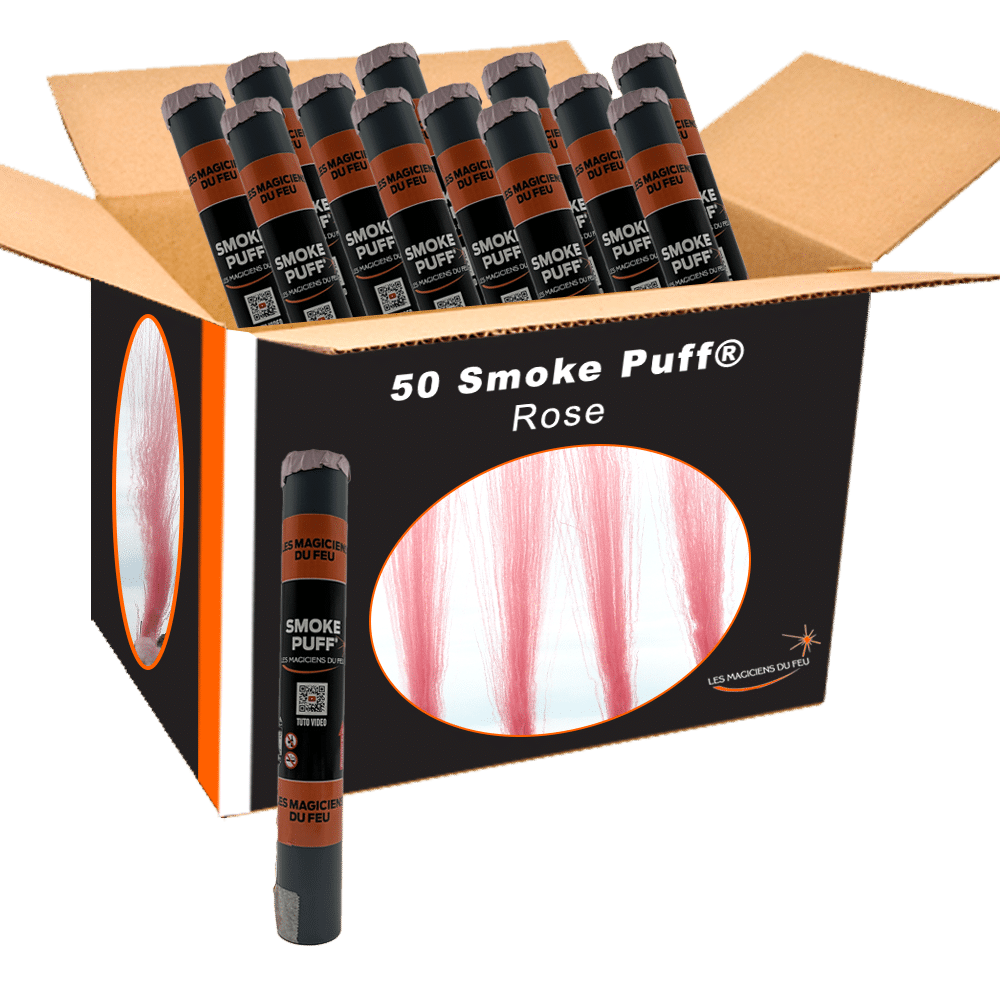 « PRO F3 » Smoke Puff® de jour Rose au carton