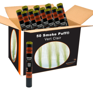 « PRO F3 » Smoke Puff® de jour Vert Clair au carton