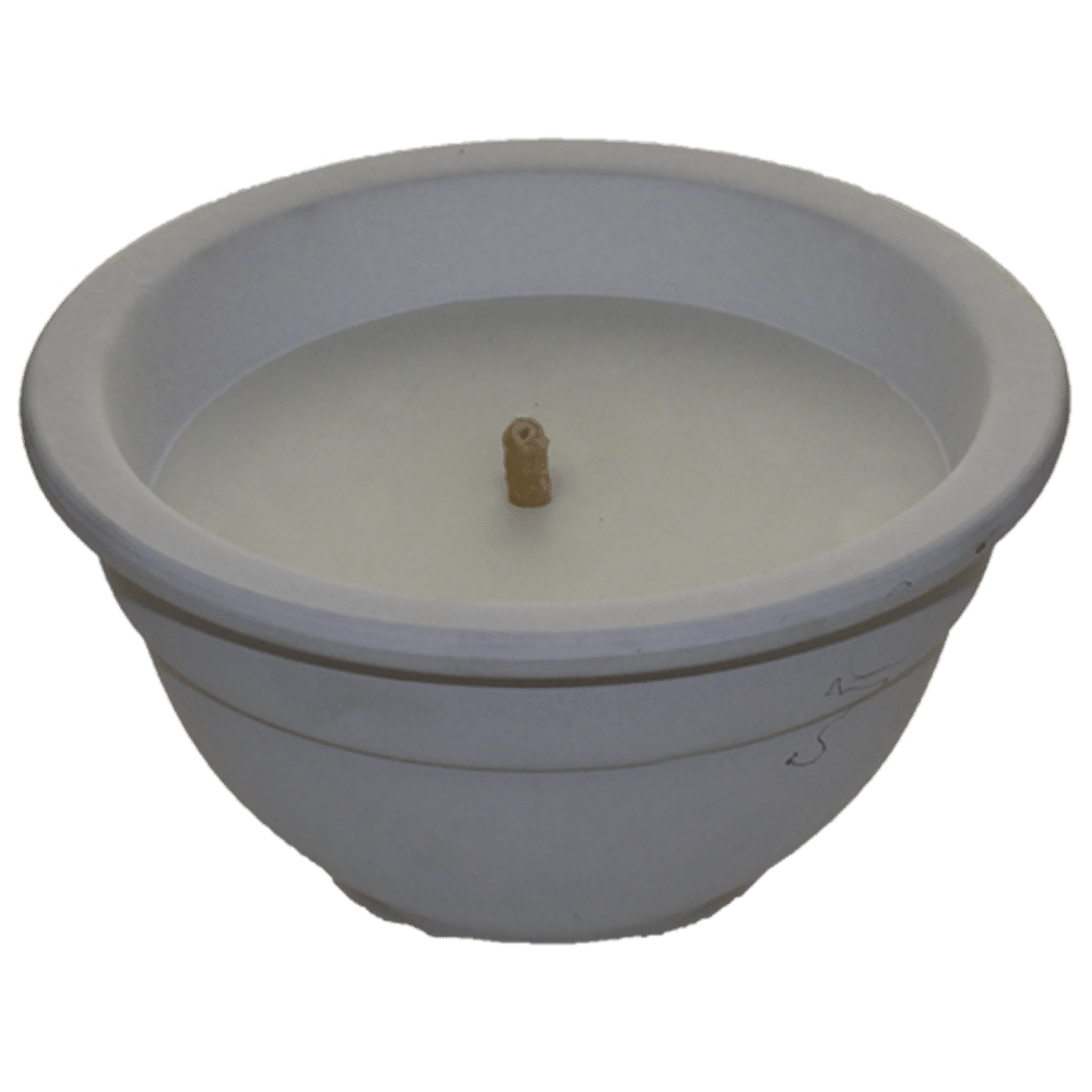 Pot Torche en terre cuite blanche – Image 2